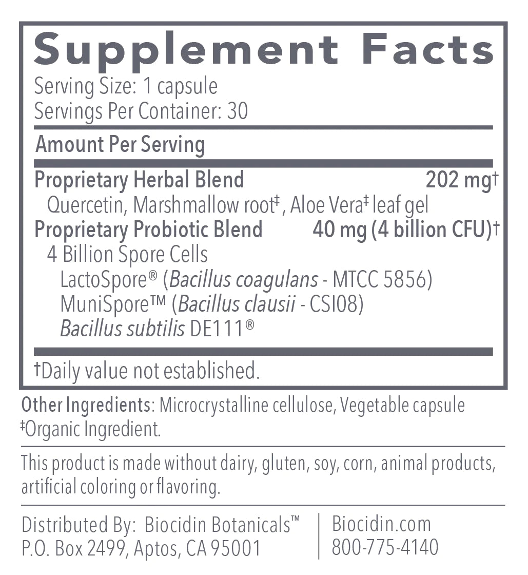 Biocidin Botanicals ProFLora 4R Capsules