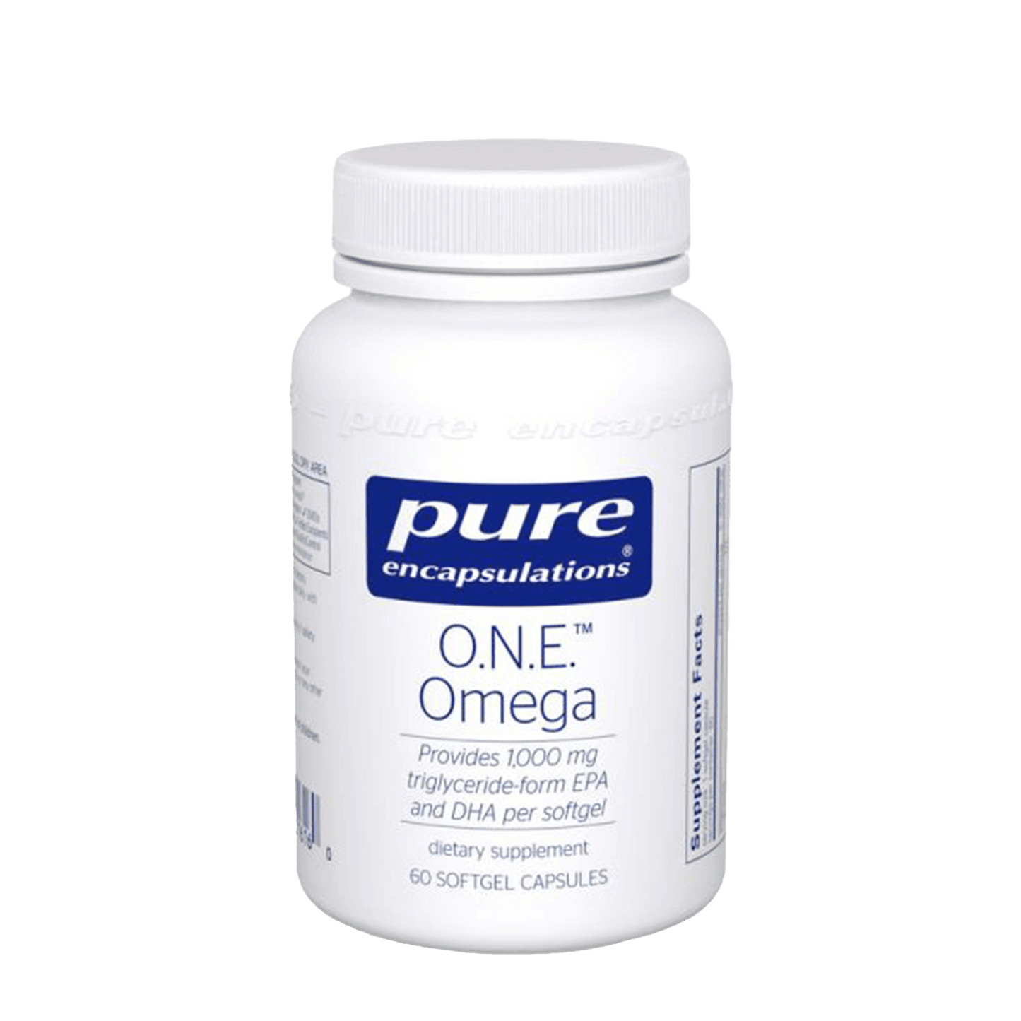 Pure Encapsulations ONE omega softgels
