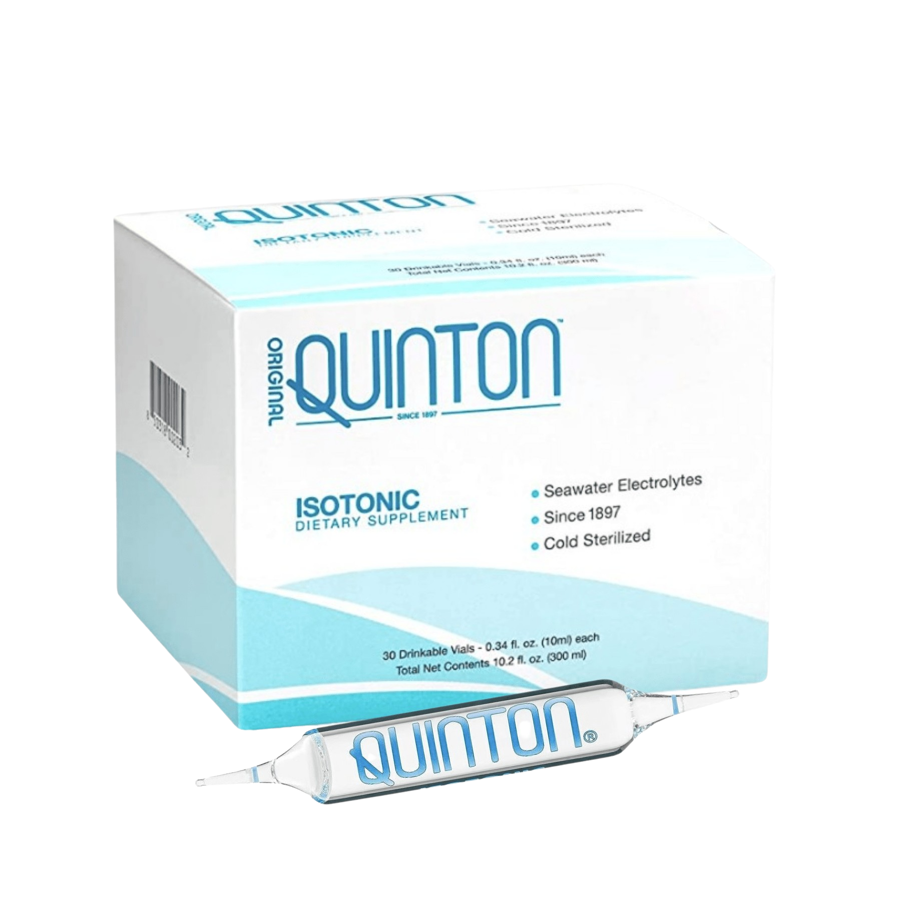 Original Quinton Hypertonic® 30 ampules of Marine Plasma – Water