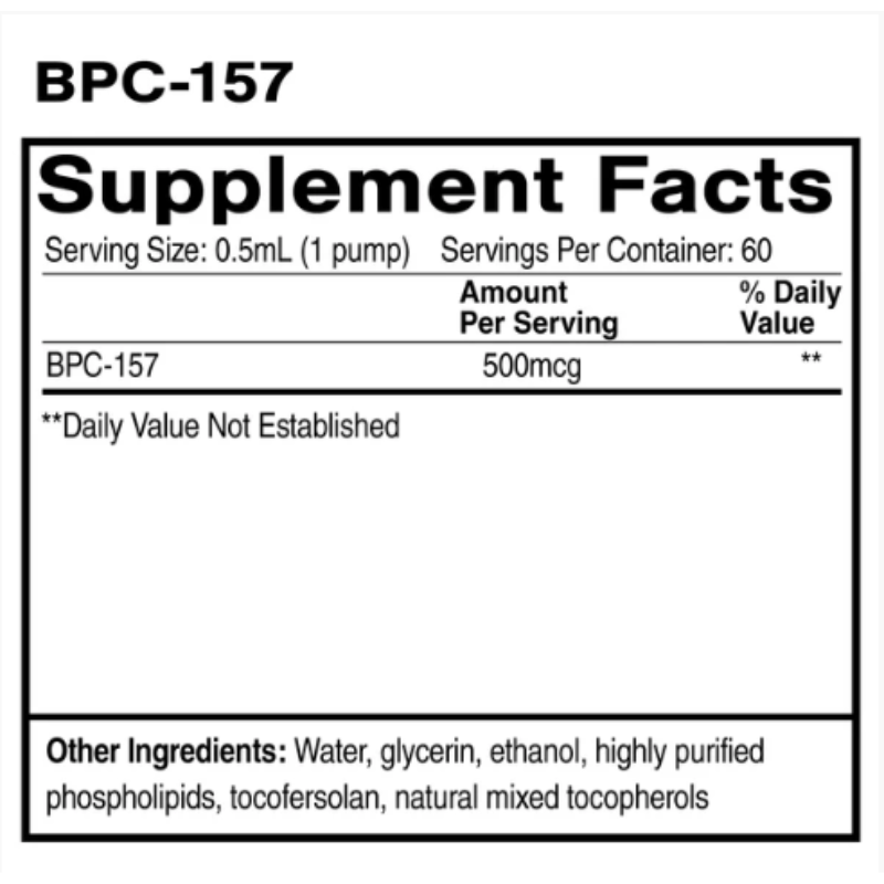 Quicksilver Liposomal Body Protection Compound Ingredients