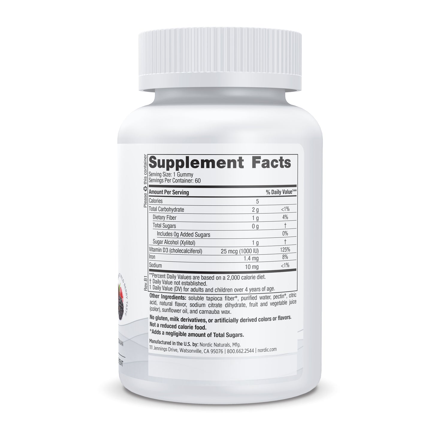 Nordic Naturals Vitamin D3 Gummies- Zero Sugar 3