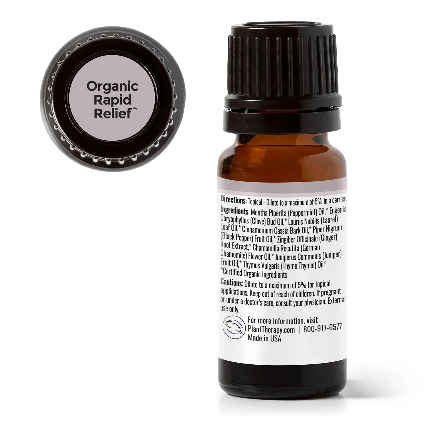 Plant Therapy Organic Rapid Relief Essential Oil Blend 2