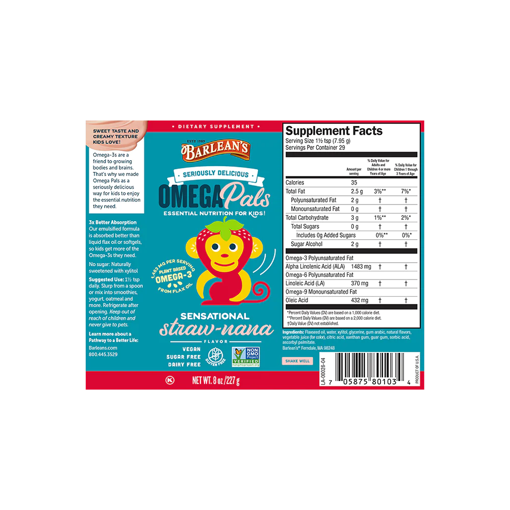 Barlean's OmegaPals Fish Oil