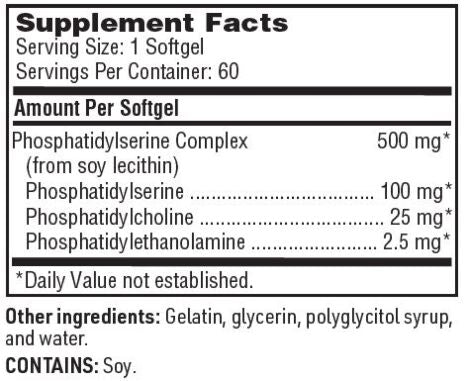 Klaire Labs SFI Health SeraBella Plus (Phosphatidyl Serine SF) Softgels 3