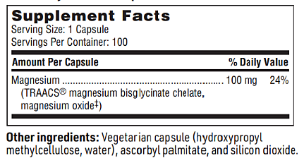 Klaire Labs SFI Health Magnesium Glycinate Complex Capsules 5