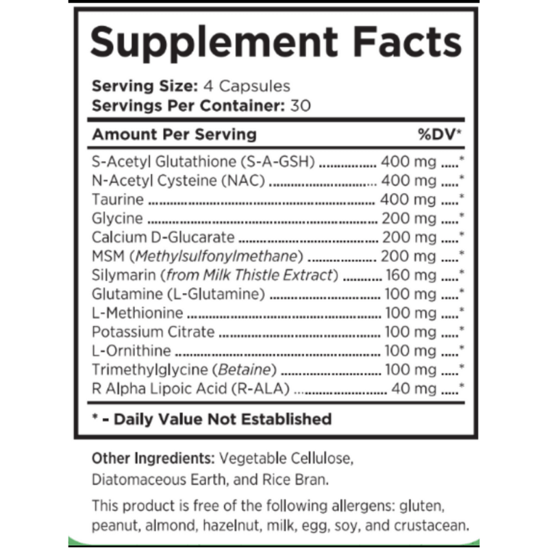 Return Healthy Glutathione Symmetry Capsules