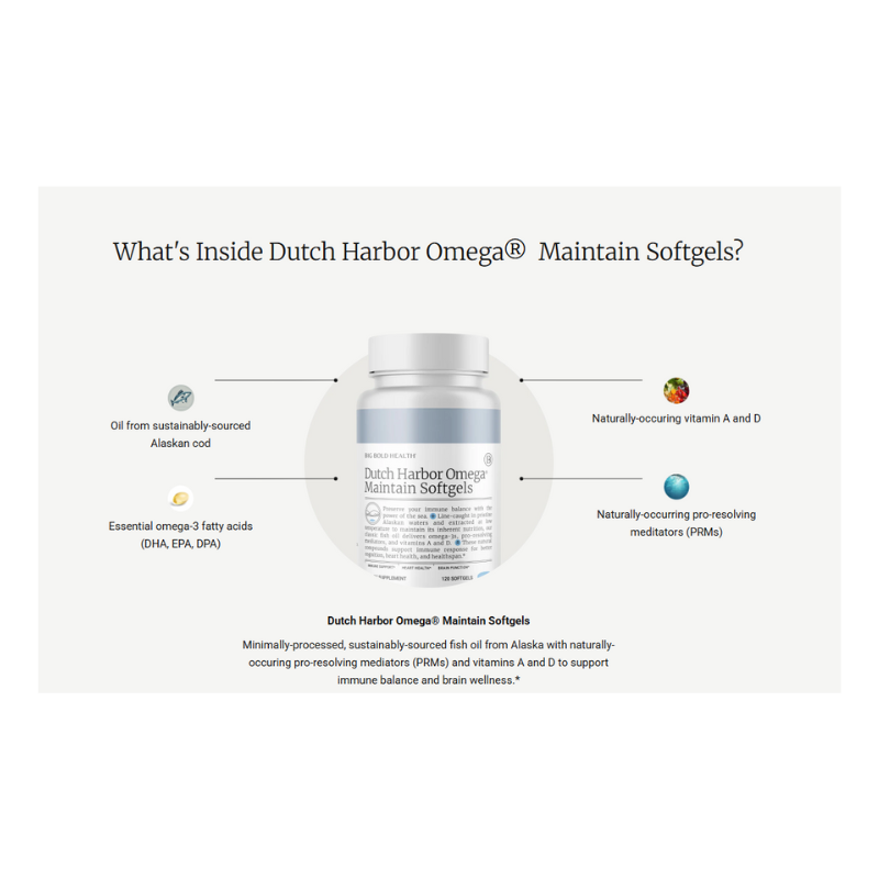 Big Bold Health Dutch Harbor Omega Maintain Softgels 3