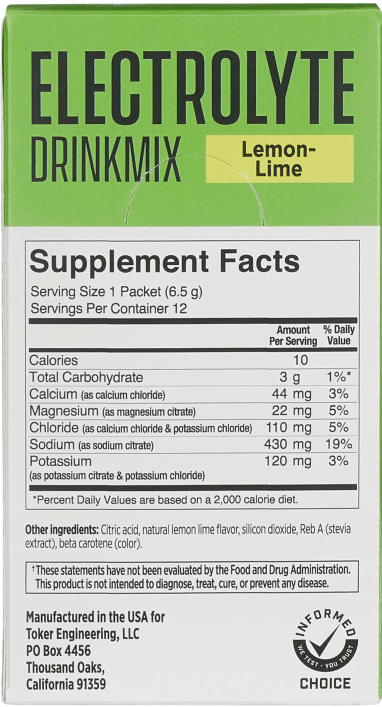 SaltStick Electrolyte DrinkMix Lemon-Lime 3