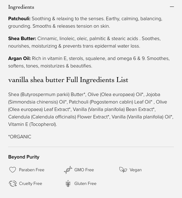 Evanhealy Whipped Patchouli Vanilla Shea Butter 6