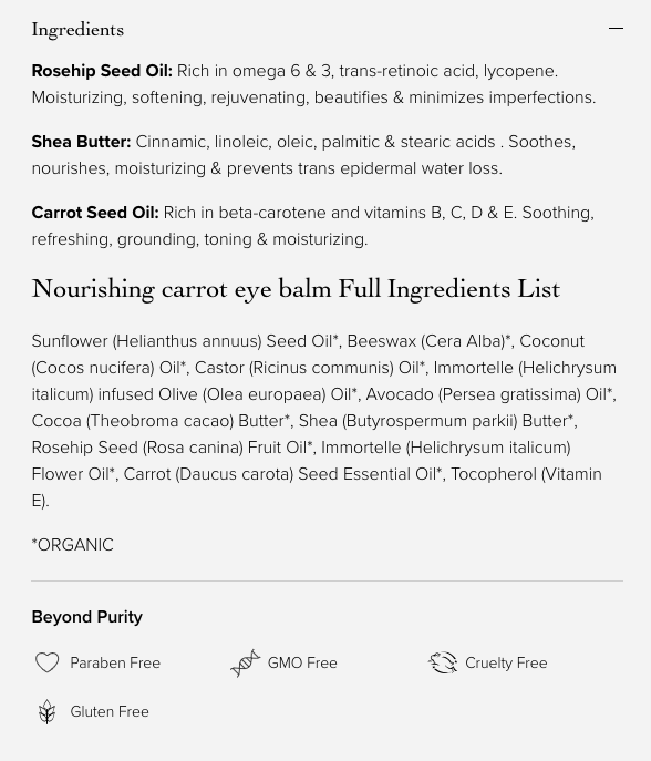Evanhealy Wild Carrot Immortelle Eye Balm 5