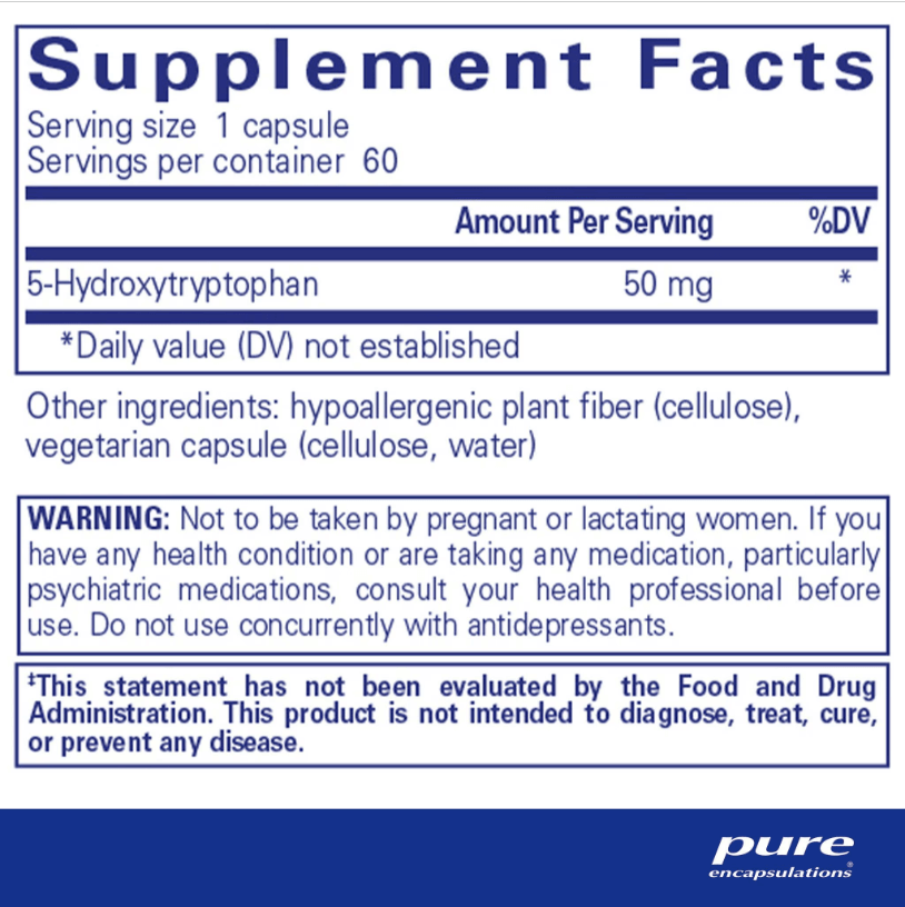 Pure Encapsulations 5-HTP capsules
