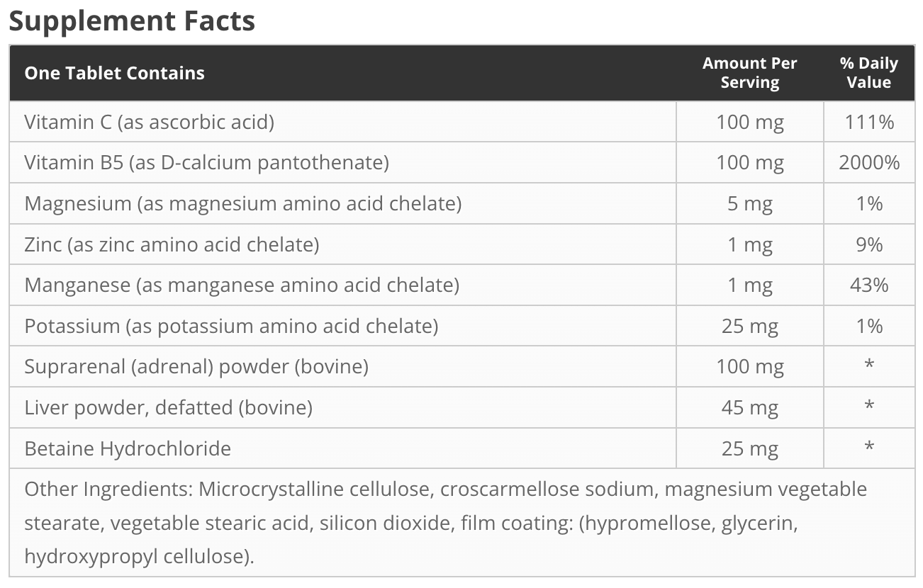 Endo-met Laboratories Endo-Dren Adrenal Capsules 3