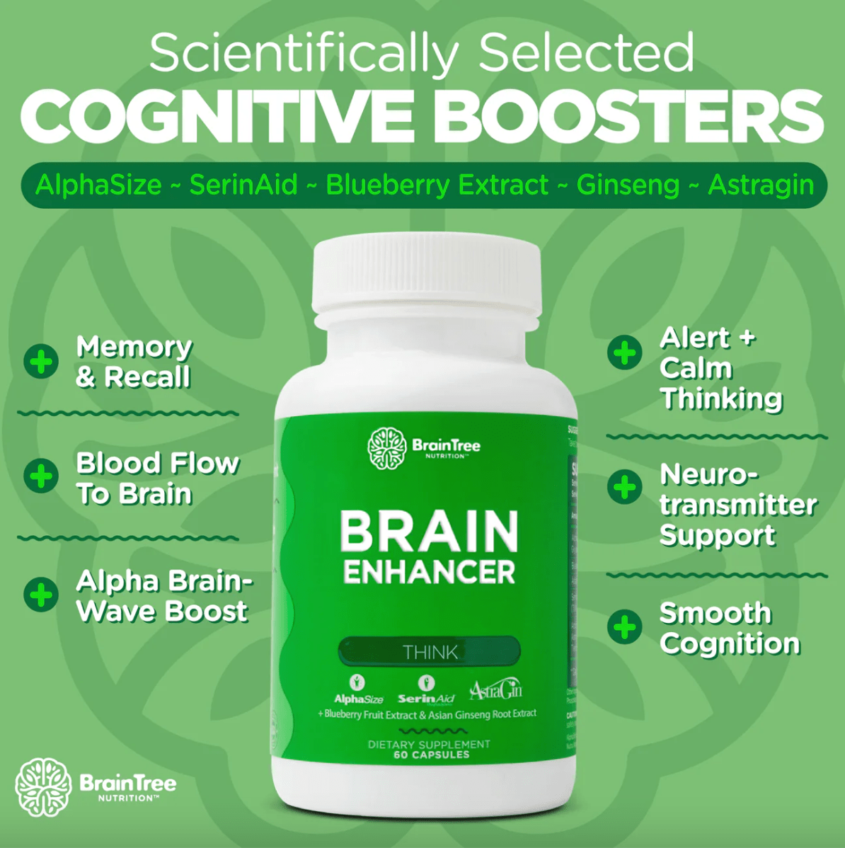 BrainTree Nutrition Brain Enhancer Capsules