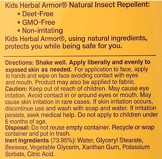 All Terrain Kids Herbal Armor Insect Repellent Spray 2
