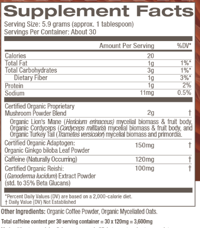 Om Mushroom Coffee Blend Powder 2