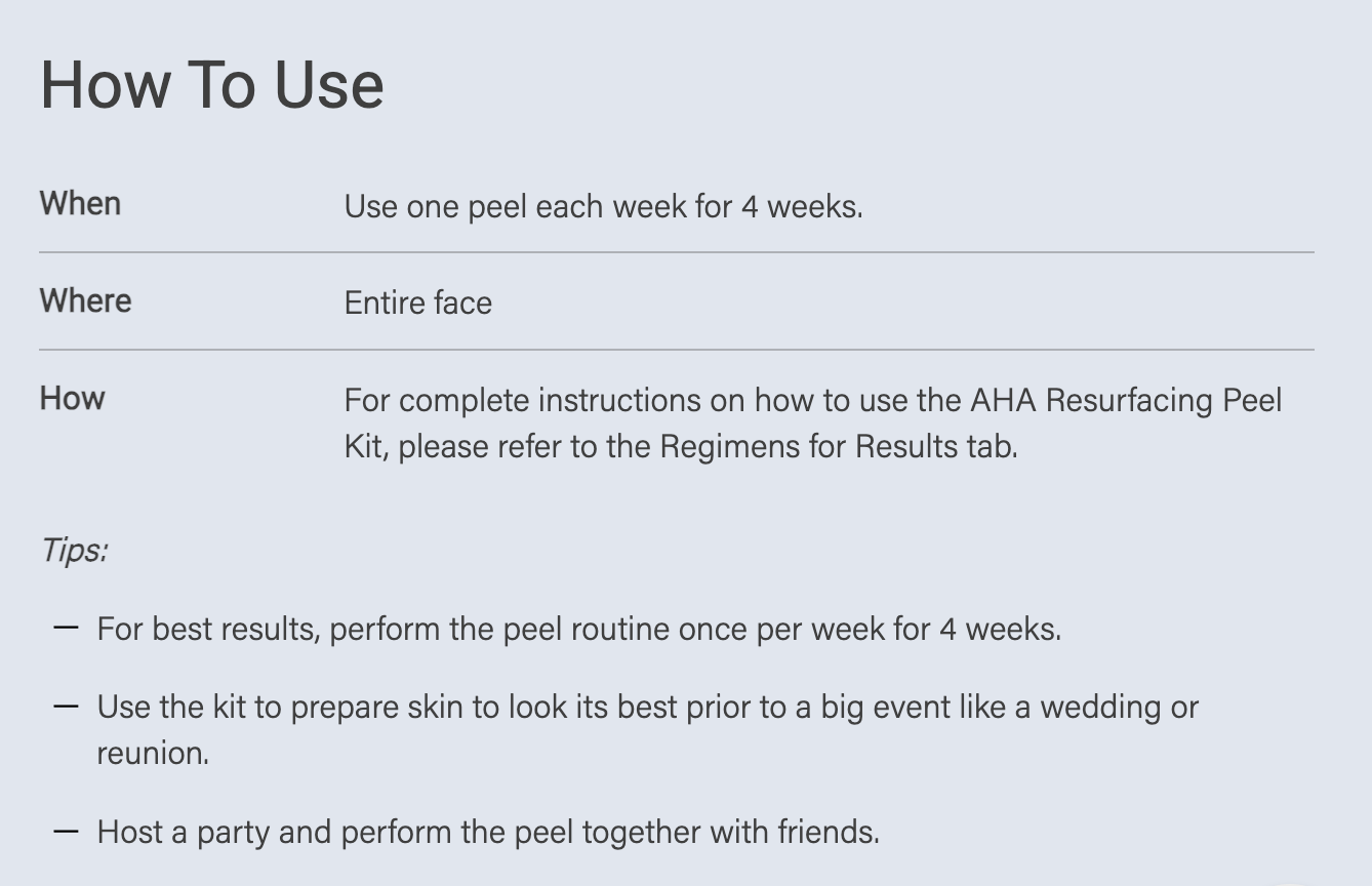 Sanitas AHA Resurfacing Peel Kit 4