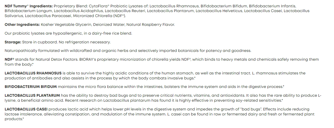 Bioray Kids NDF Tummy liquid 2