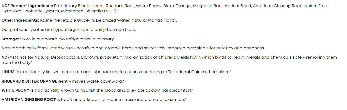 Bioray Kids NDF Pooper Liquid 2