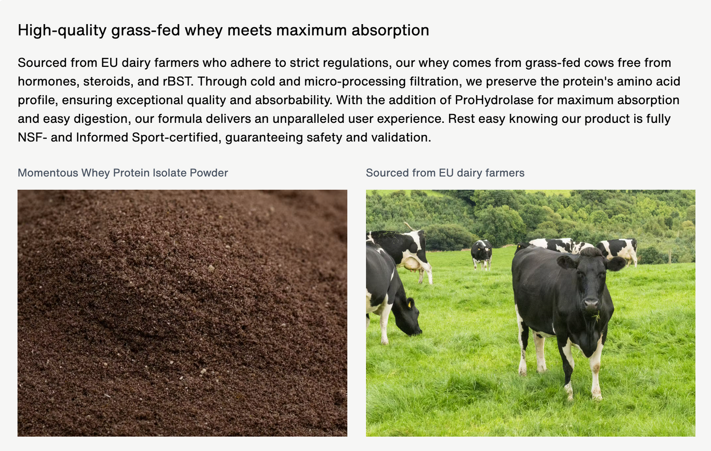 Momentous Essential Grass-Fed Whey Protein Powder 4