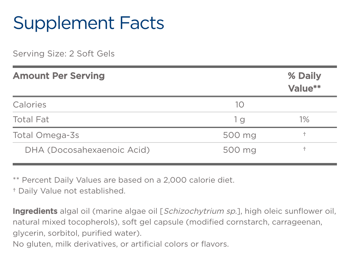 Nordic Naturals Algae DHA - Plant Based softgels 4