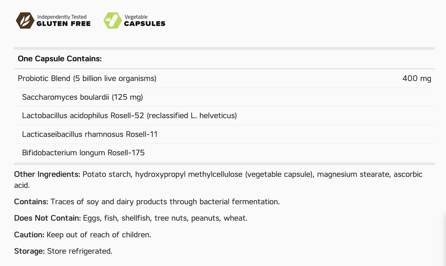 NuMedica Tri Flora Plus Capsules 2