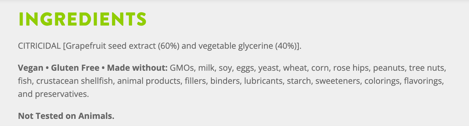 NutriBiotic Citricidal Liquid Concentrate Grapefruit Seed Extract 5