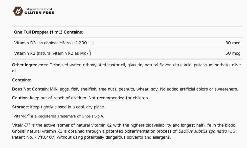 NuMedica Micellized D3 + K2 Liquid 2
