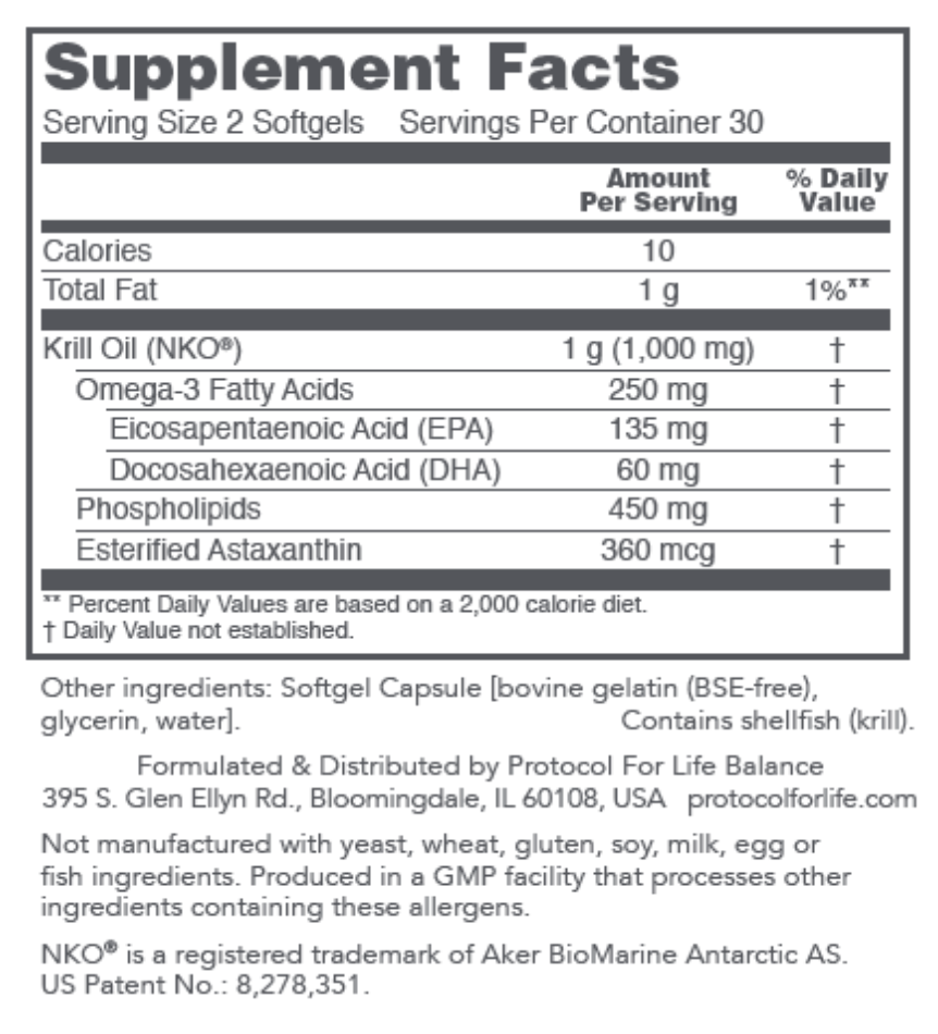 Protocol for Life Neptune Krill Oil Sofgels 2