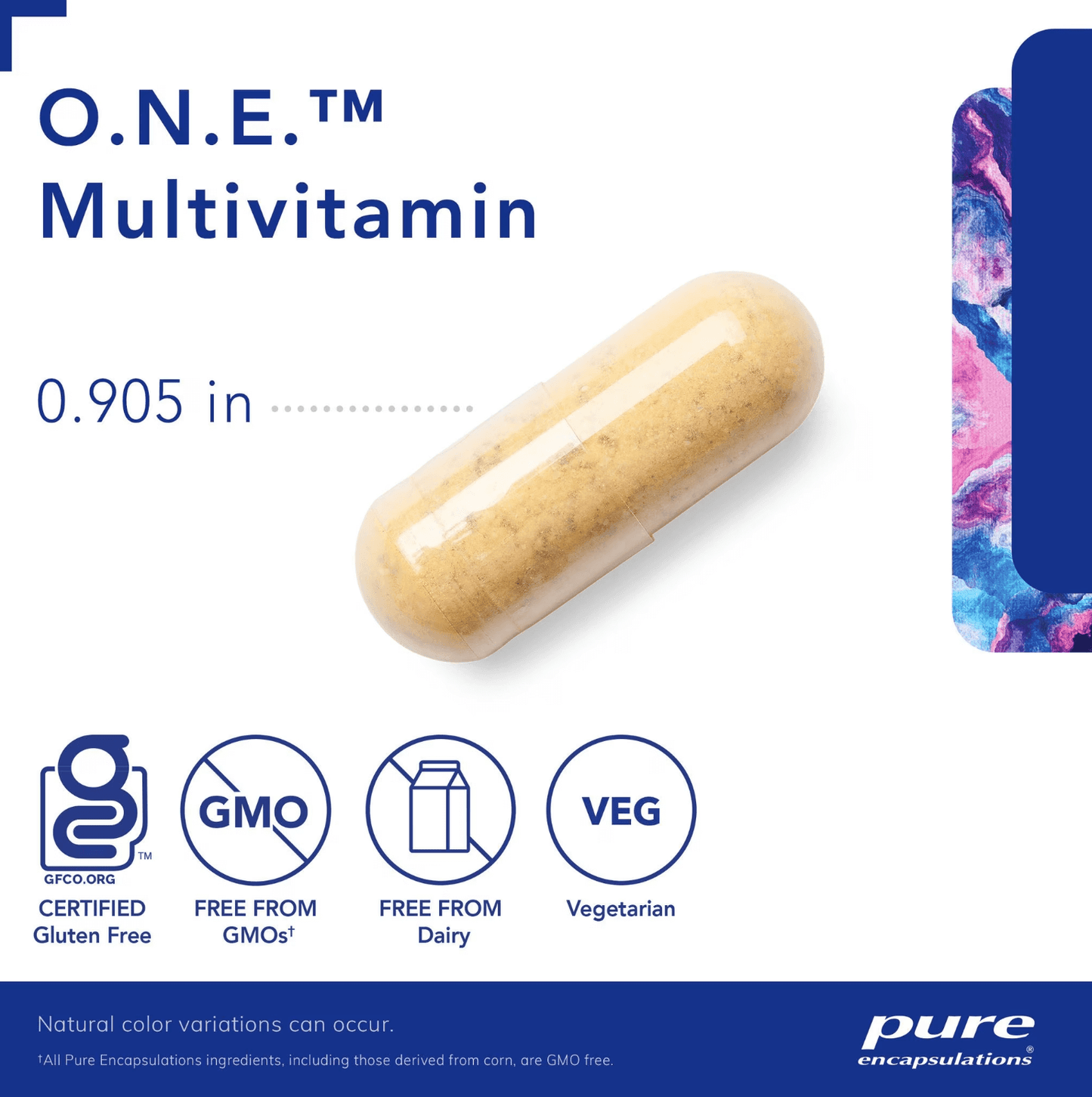 Pure Encapsulations ONE Multivitamin capsules