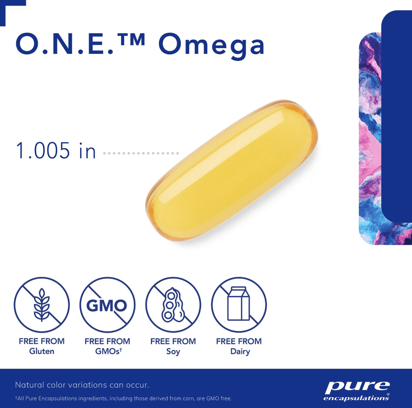 Pure Encapsulations ONE omega softgels