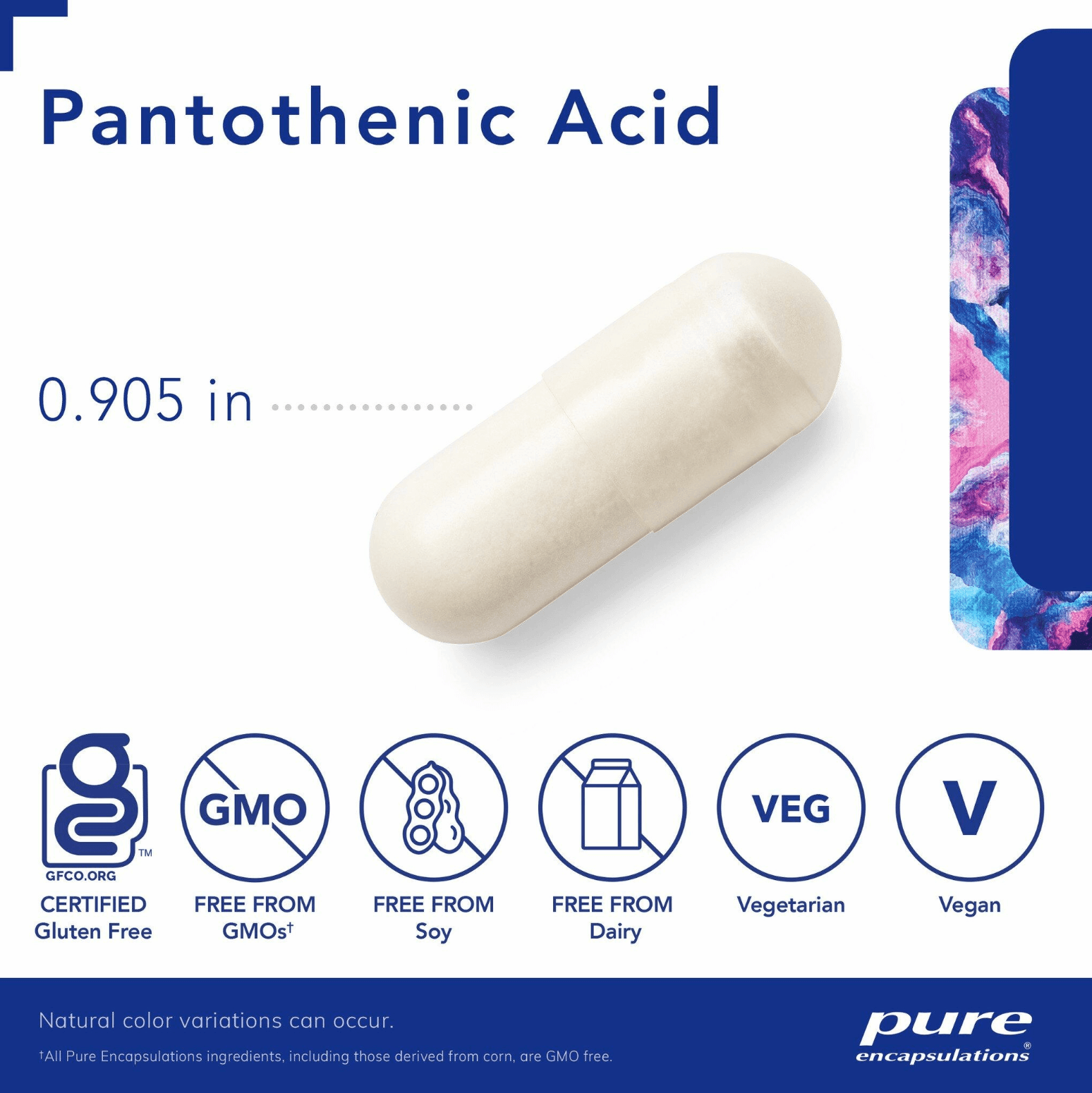 Pure Encapsulations Pantothenic Acid Capsules