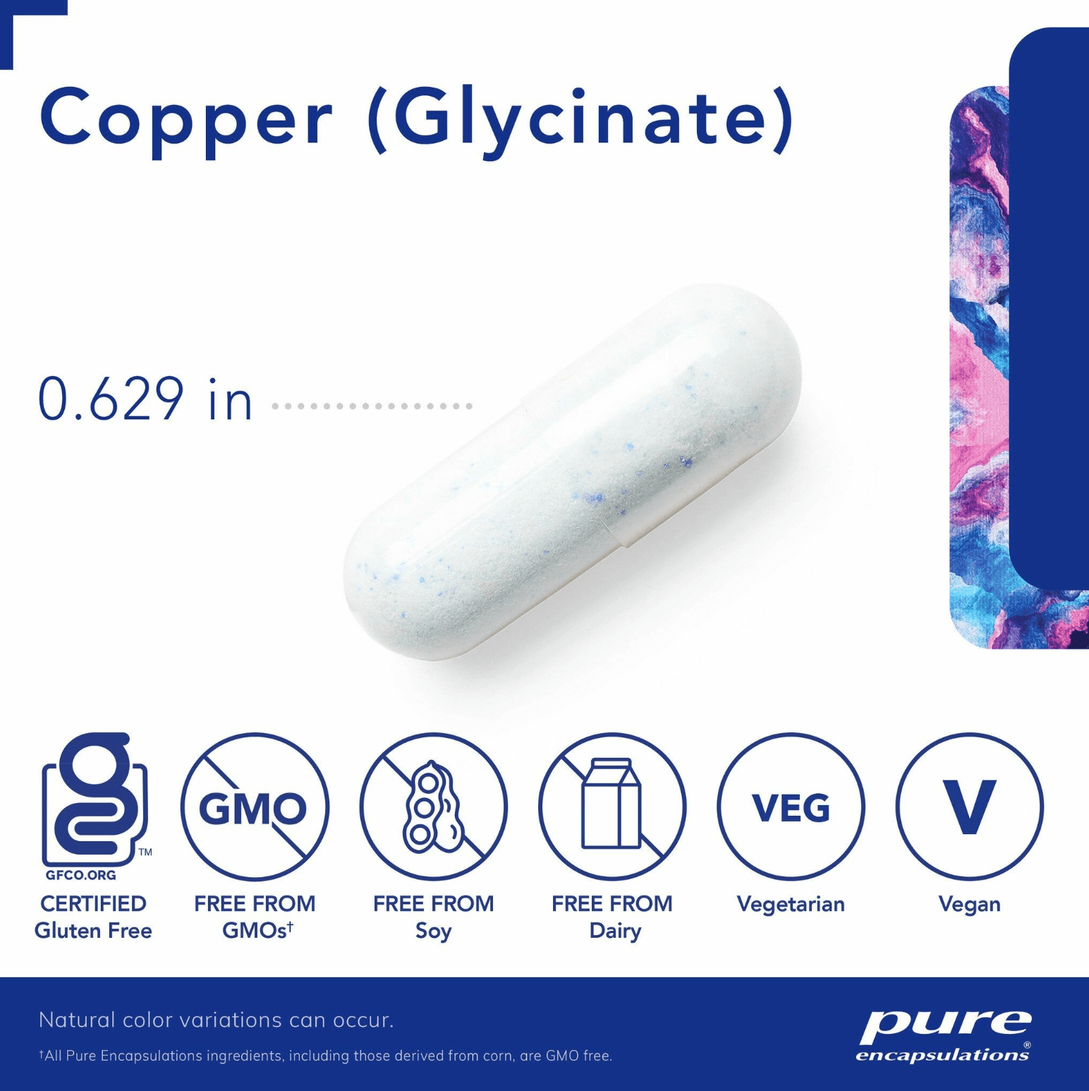 Pure Encapsulations Copper (glycinate) Capsules 2