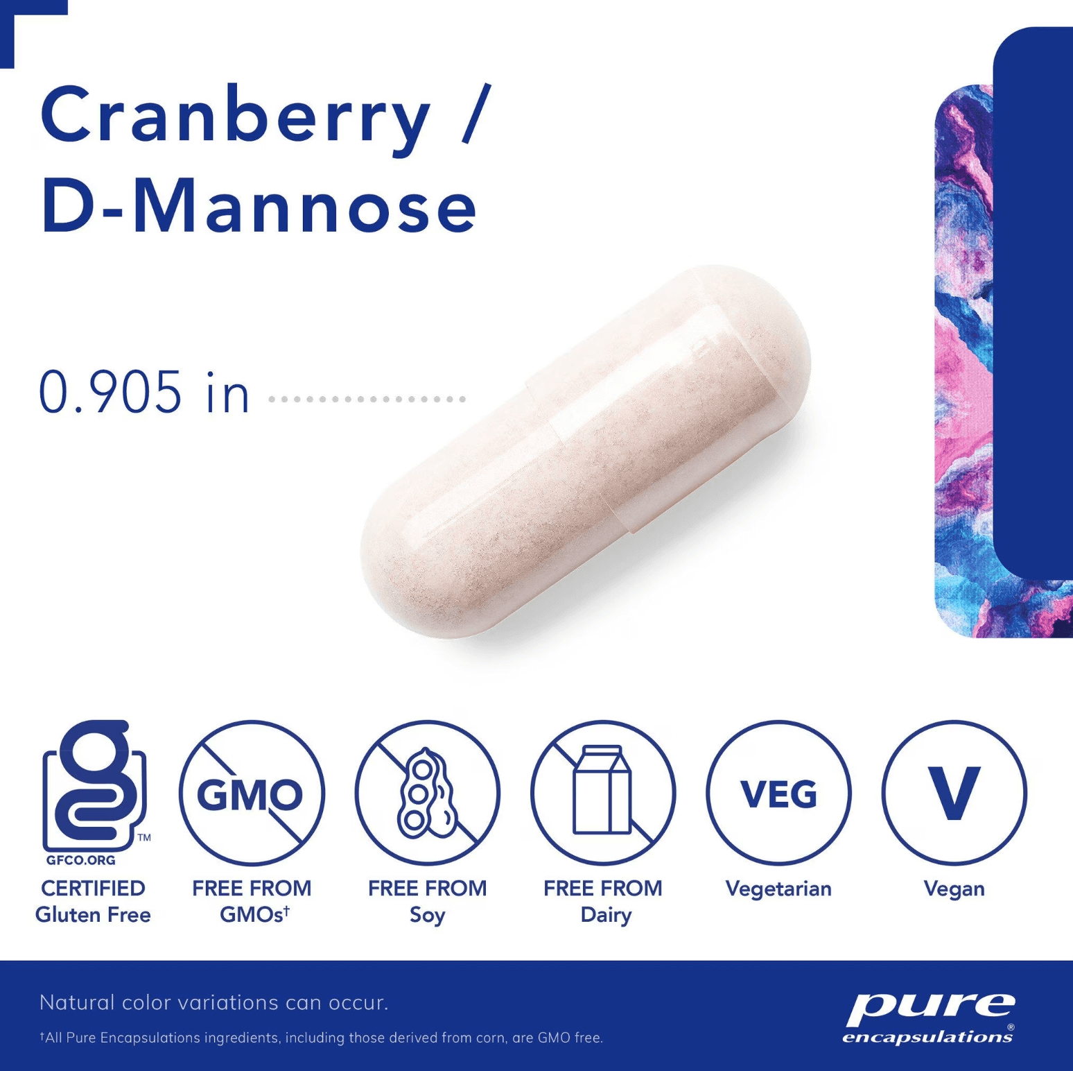 Pure Encapsulations Cranberry/D-Mannose Capsules 2