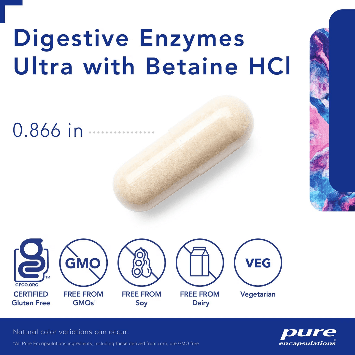 Pure Encapsulations Digestive Enzymes with betaine HCL capsules