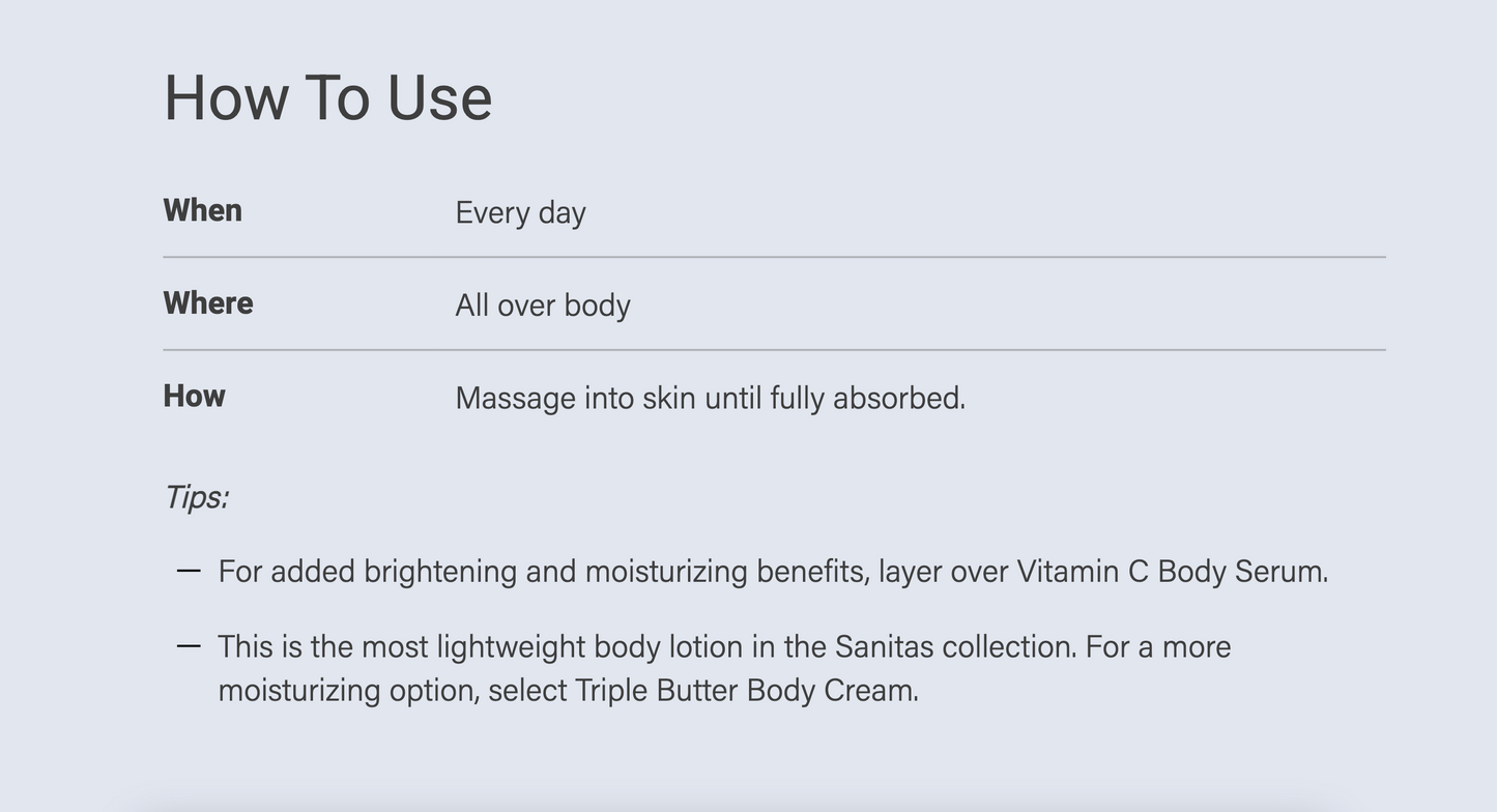 Sanitas Vitamin C Body Lotion 3