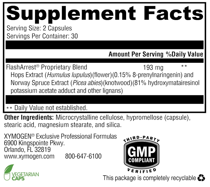 Xymogen Flash Arrest Capsules