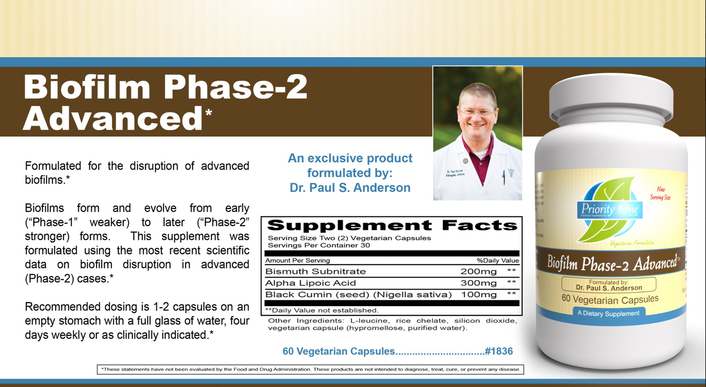 Priority One Biofilm Phase-2 Advanced Capsules 3