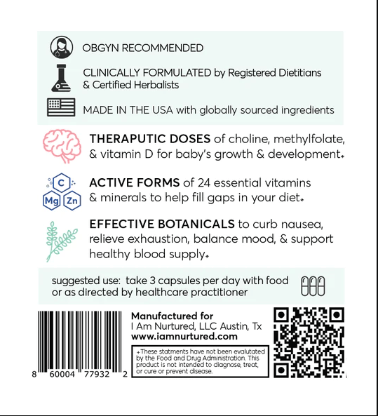 I Am Nurtured Prenatal Complete Multivitamin Capsules 2