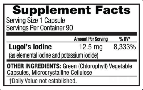 Mother Earth Labs Lugol's Iodine Capsules 2