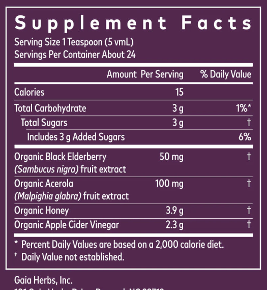 Gaia Herbs 3-In-1 Daily Immune Syrup 4
