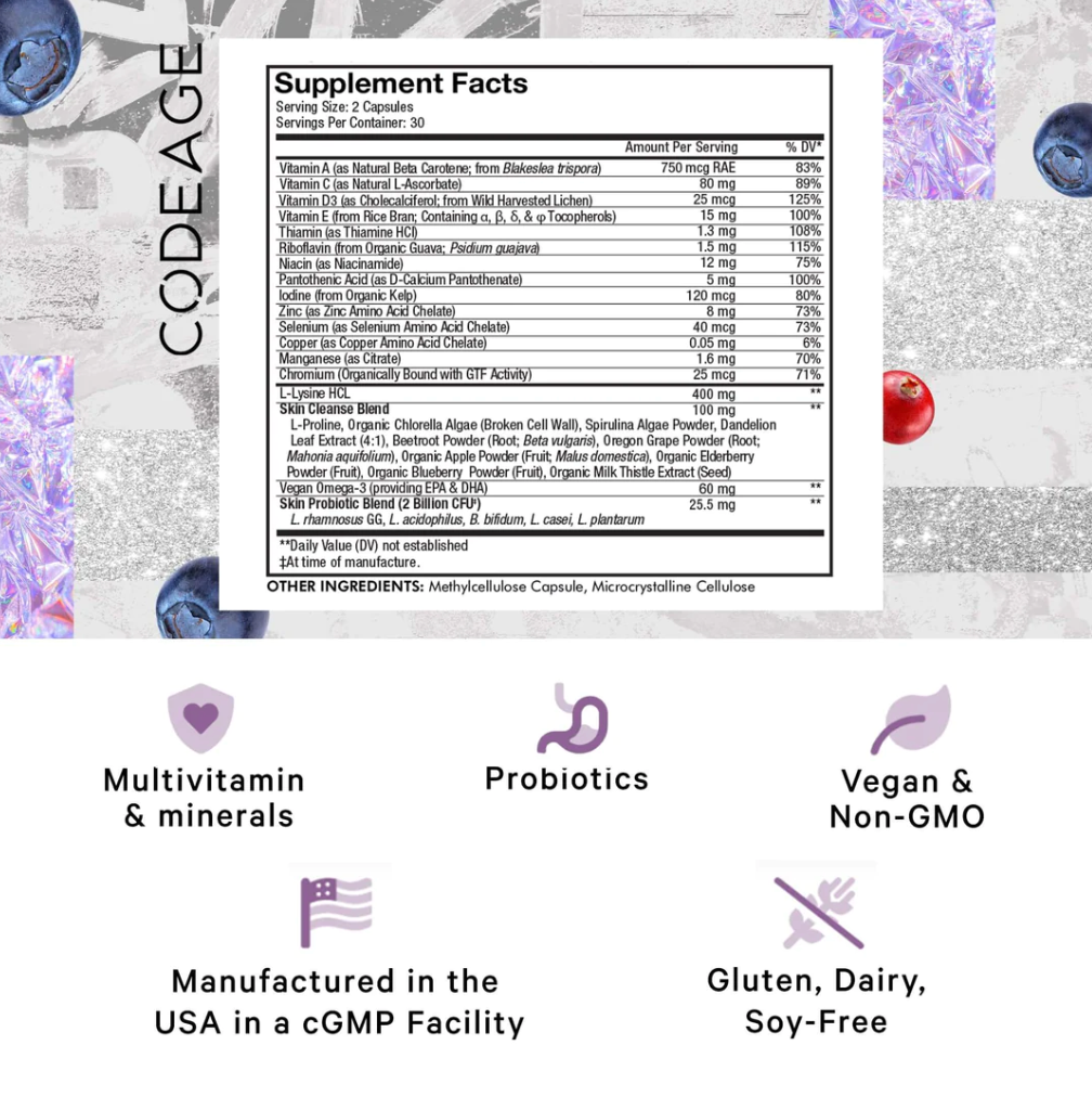 Codeage Clearface Teen Capsules 2