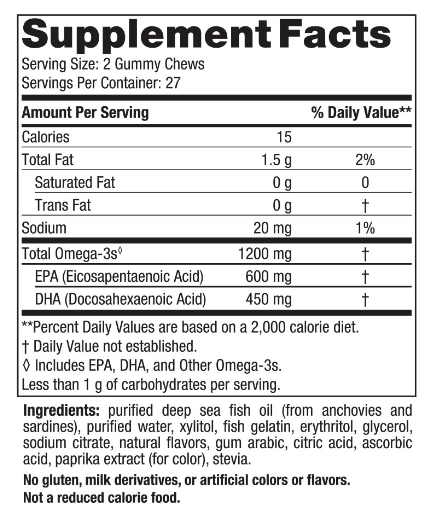 Nordic Naturals ProOmega Adult Gummy Chews 2