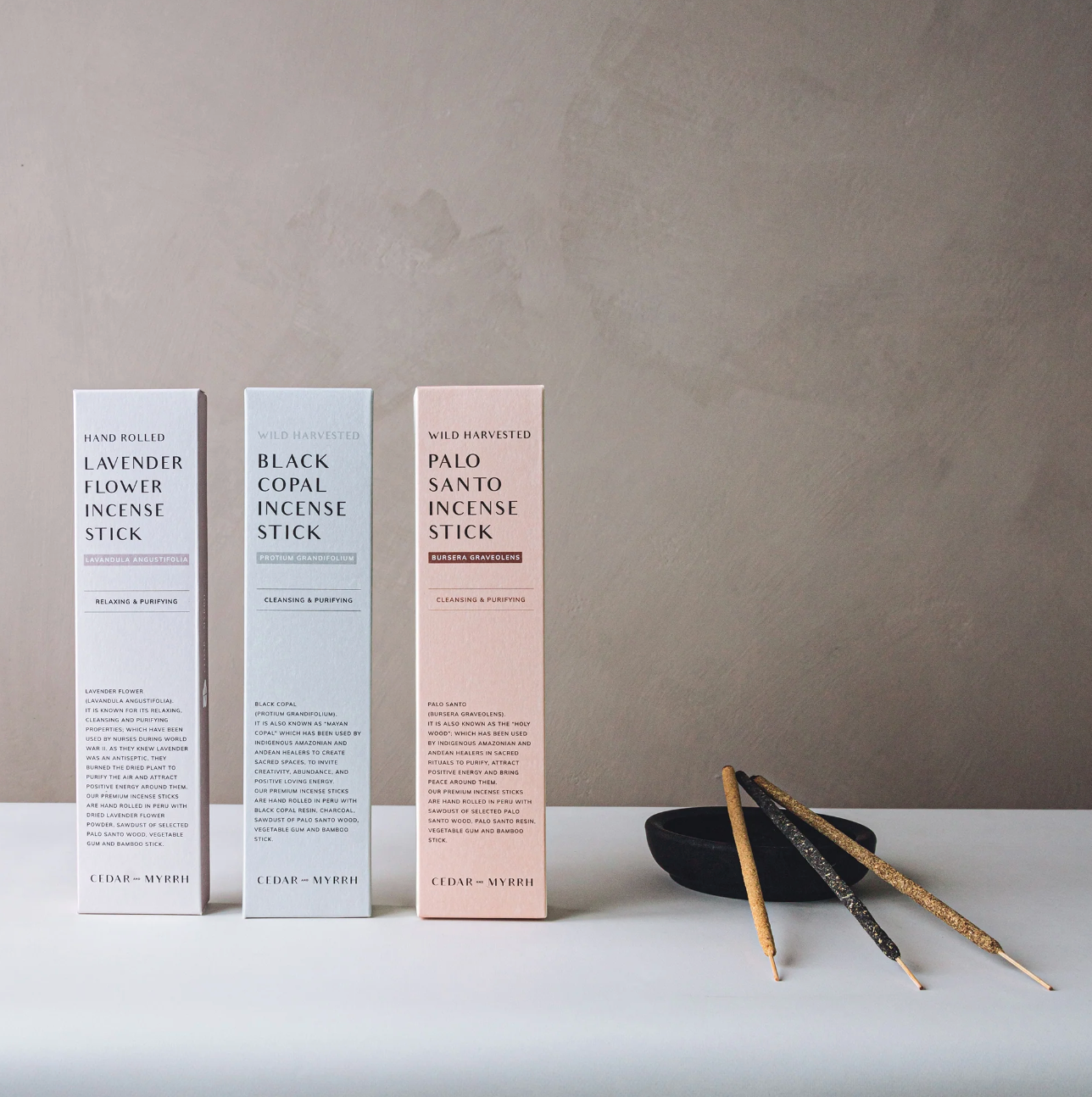 Cedar and Myrrh Palo Santo Incense Stick 5