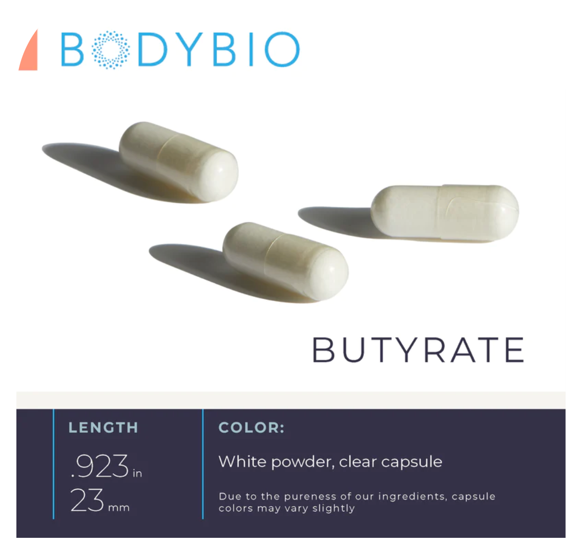 Bodybio Sodium Butyrate Capsules 2