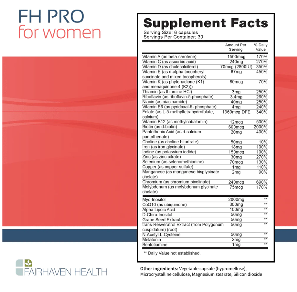 Fairhaven Health FH PRO for Women Capsules 4