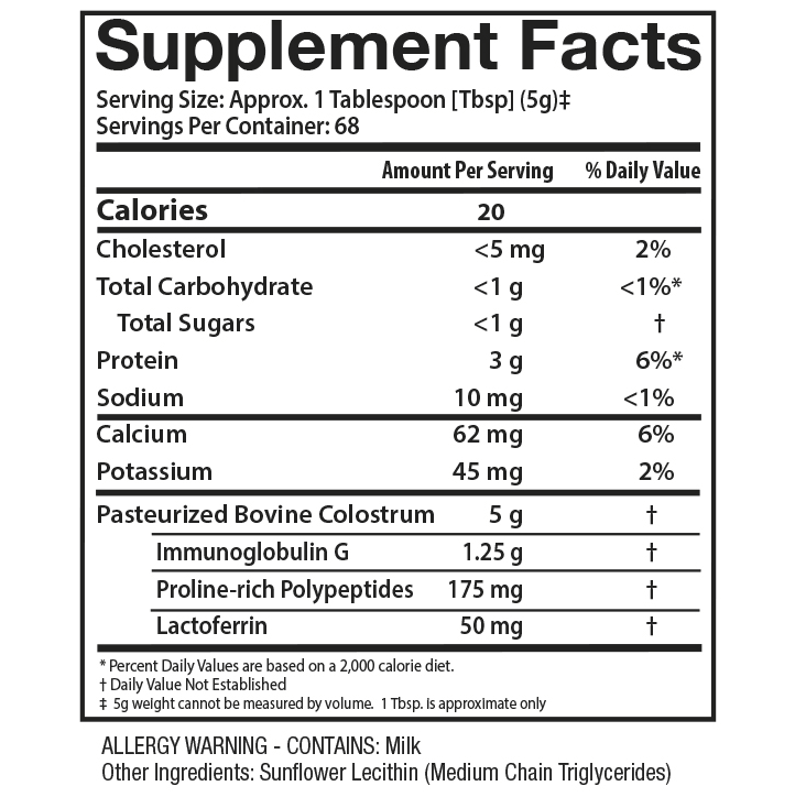 GastroDefense PRO Colostrum-LD Powder