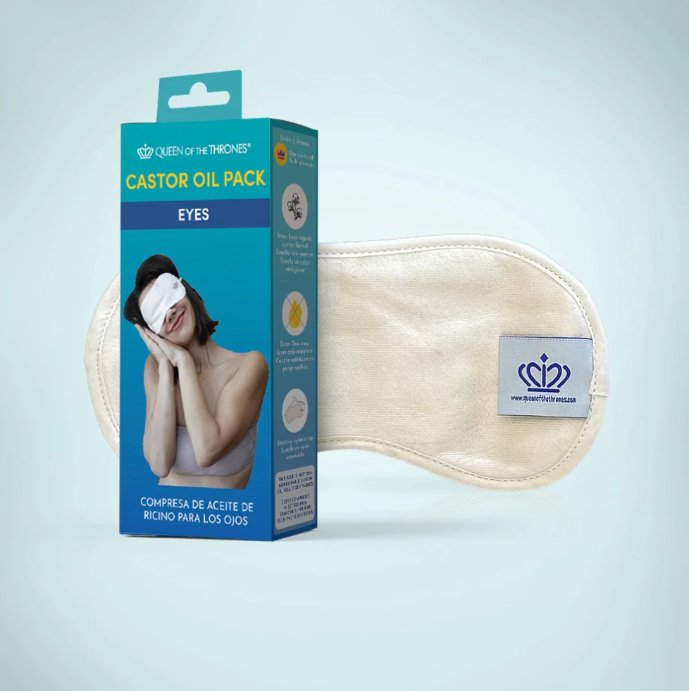 Image of the queen of the thrones castor oil eye pack