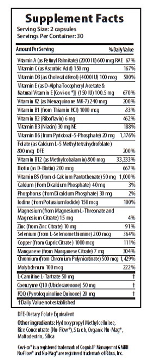 Restorative Formulations Mitochondria Nutrition PQQ Capsules 2