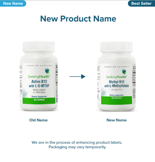 Seeking Health Methyl B12 with L-Methylfolate Lozenges 2