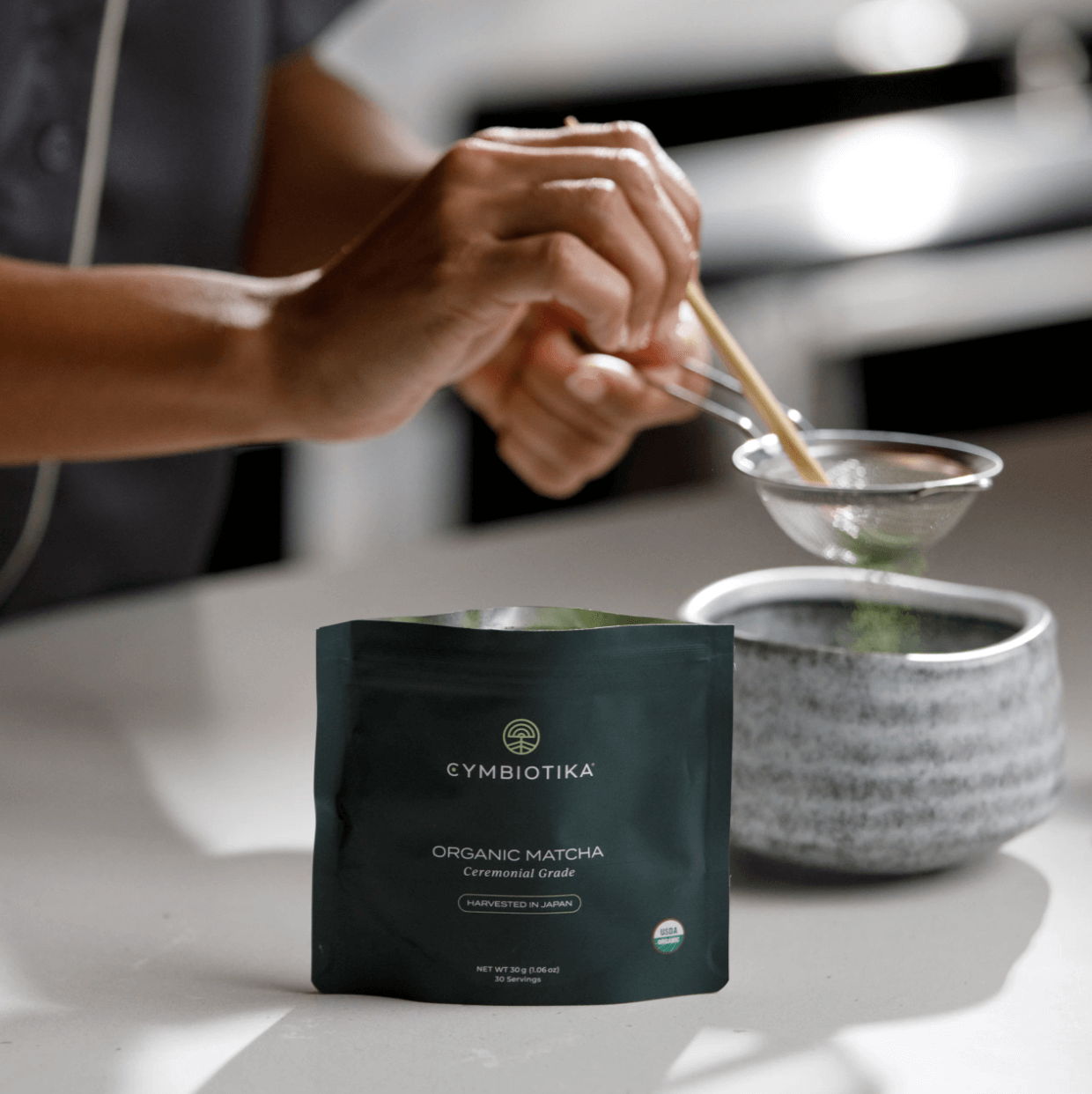 Cymbiotika Organic Matcha Powder Pouch
